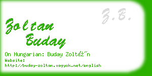 zoltan buday business card